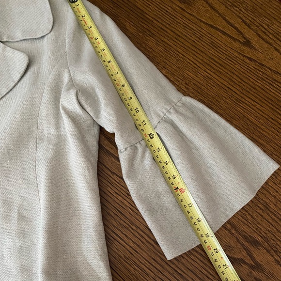 WOMEN’S ONE BUTTON JACKET WITH 3/4 SLEEVES Sz L by MAESTRO. - Picture 7 of 14